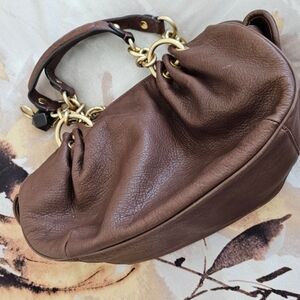 Brown and Tan Men's Bag